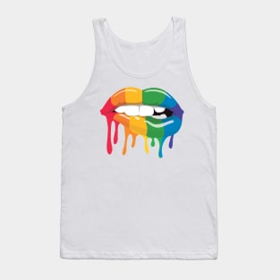 Rainbow Lips Tank Top